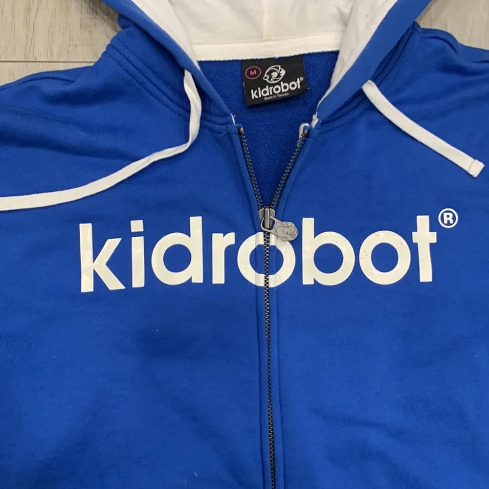 Kidrobot Blue Zipper Hoodie - Picture 5 of 11